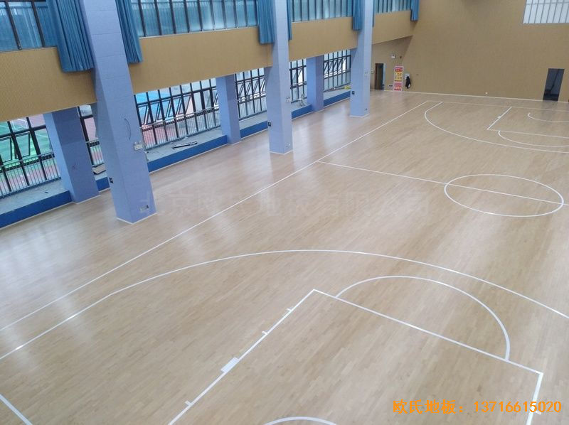 安徽合肥第十一中学运动地板安装案例