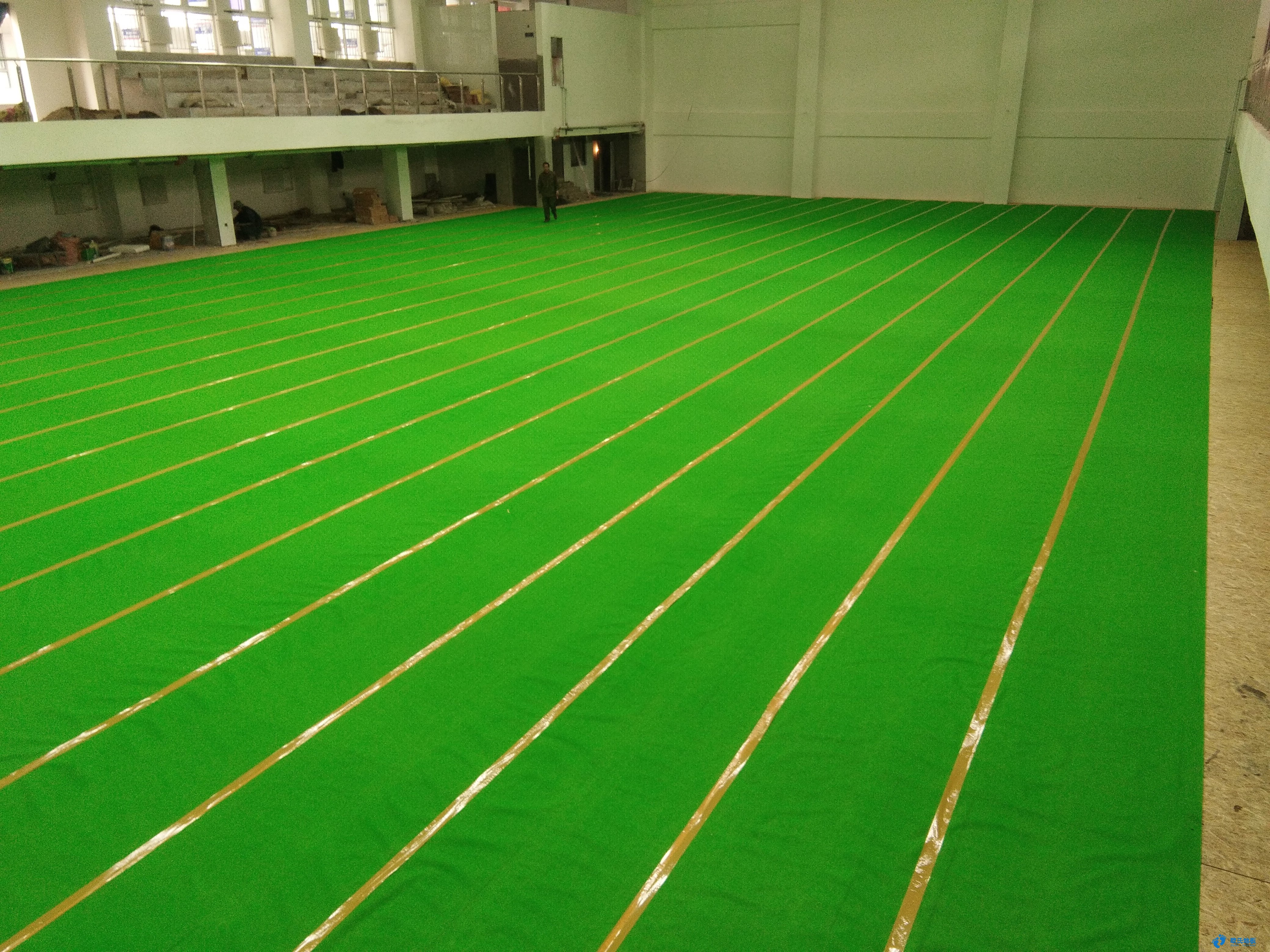 三门峡外国语小学体育运动木地板实景