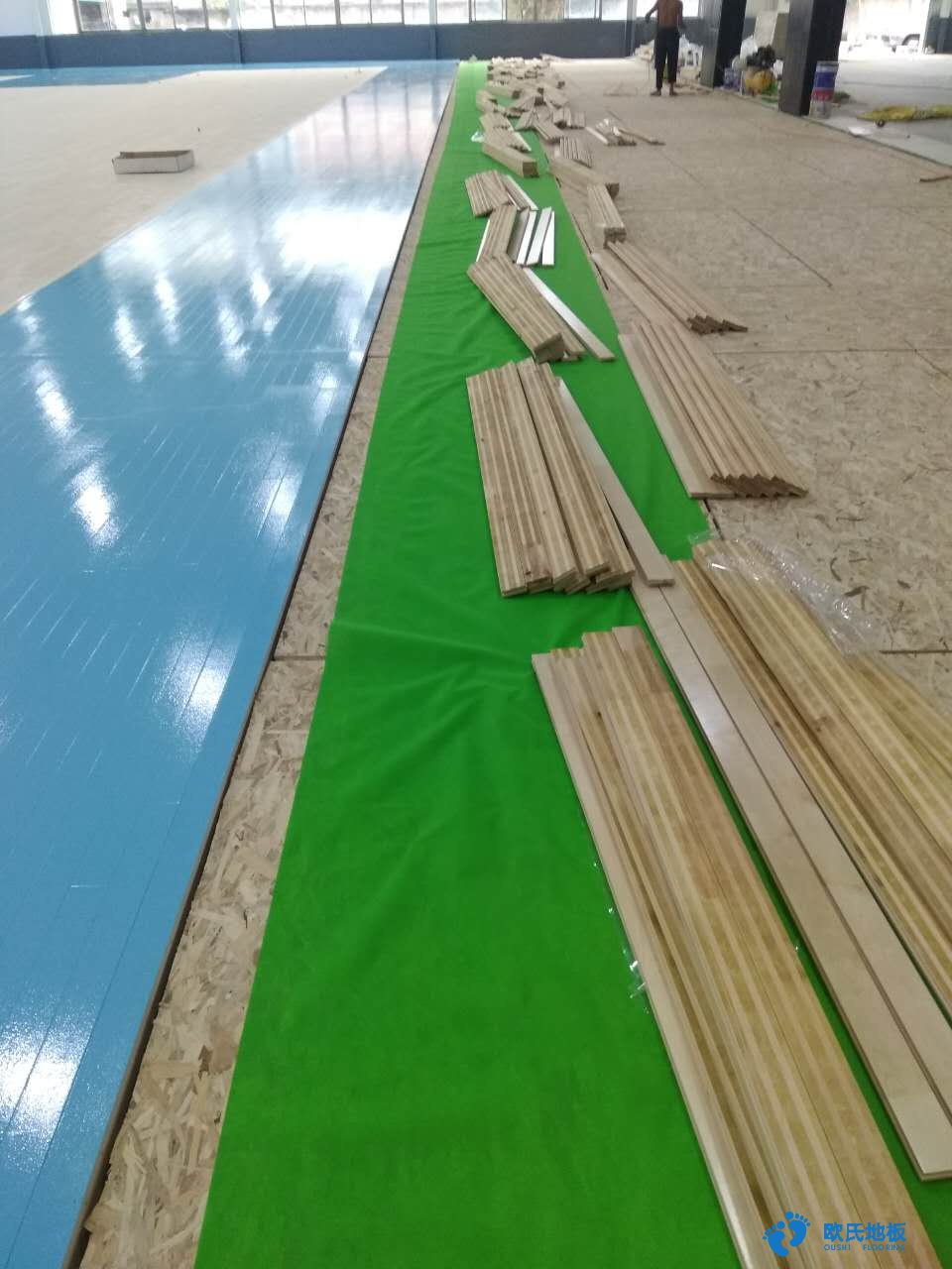 琼海体育馆运动木地板施工