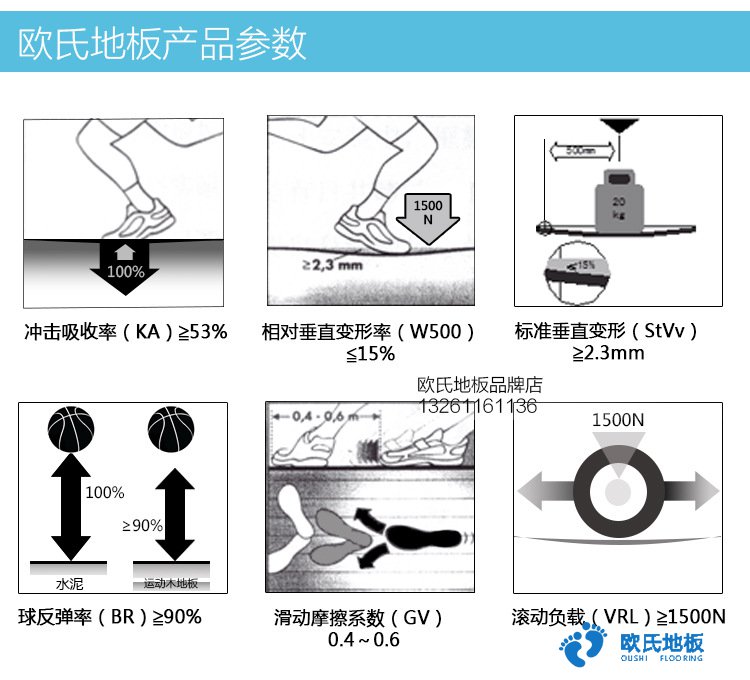 欧氏体育场馆木地板