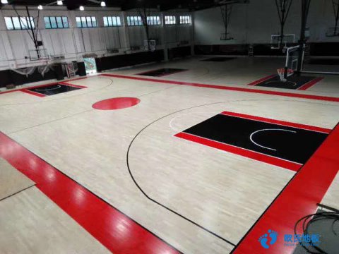 南京篮球木地板铺装案例
