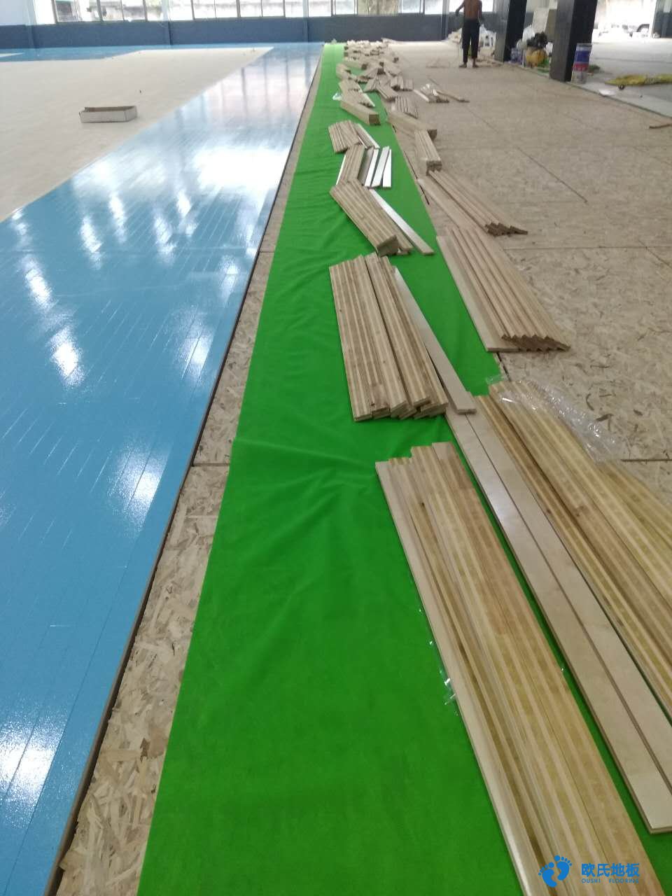 嘉兴硬木企口运动木地板 欧氏运动木地板厂家