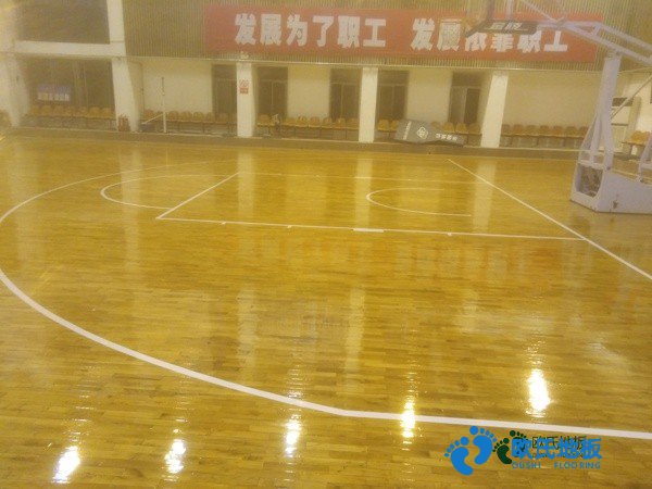 学校篮球运动木地板施工流程