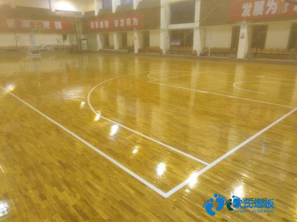 学校篮球运动木地板施工流程