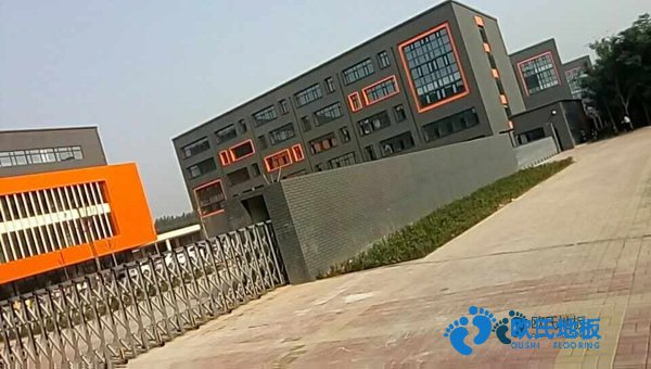 学校篮球场地木地板的变形量