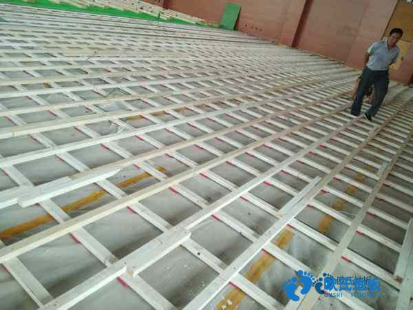 知名运动篮球木地板施工流程