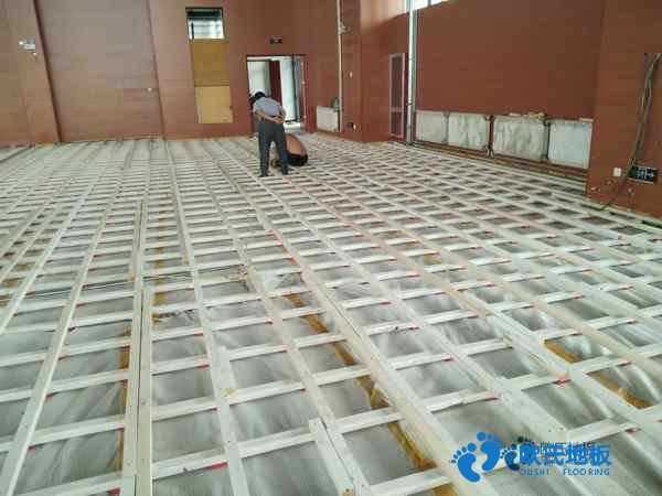 知名运动篮球木地板施工流程