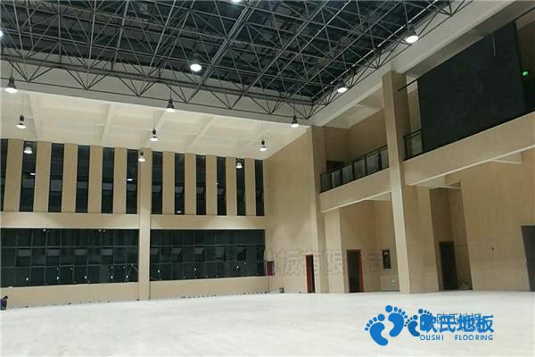 学校篮球场地木地板冲击测试