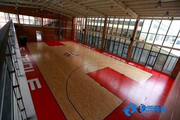 学校篮球场地地板耐磨层