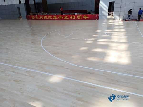 22mm厚运动木地板保养