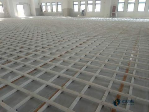 小学运动篮球木地板施工团队