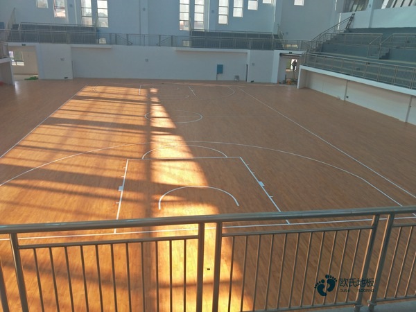 中学篮球场馆地板施工步骤1