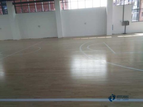 中学篮球场馆木地板施工方案