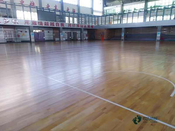 学校篮球场地地板标准尺寸2